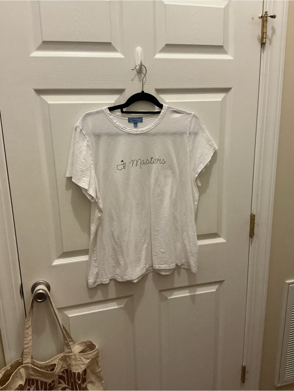 Women’s White Masters Logo Short Sleeve Tee - Magnolia Lane Collection
